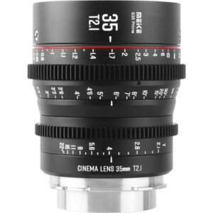 Meike 35mm T2.1 Cine Lens EF Mount - Professional Filmmaking Lens with Wide Field of View