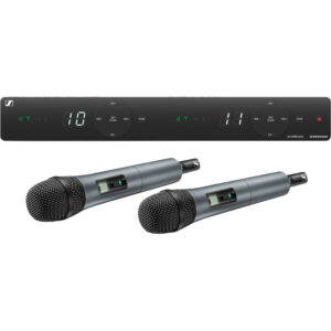 Sennheiser XSW 1-835 Dual Vocal-Handheld Wireless Microphones - Professional-grade audio performance with two handheld microphones and a reliable wireless system.